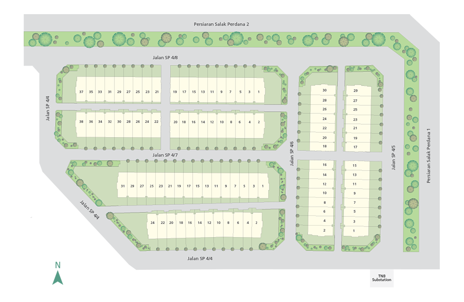 Greenwoods Salak Perdana Masterplan