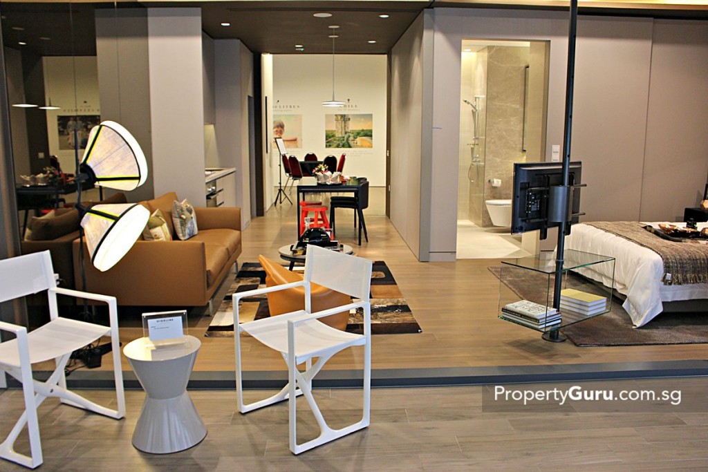 highline residences view from balcony 1 BR 1