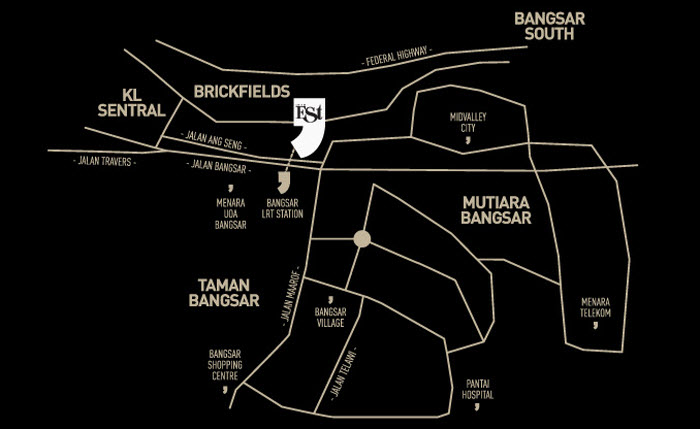 The Establishment Bangsar Area Map