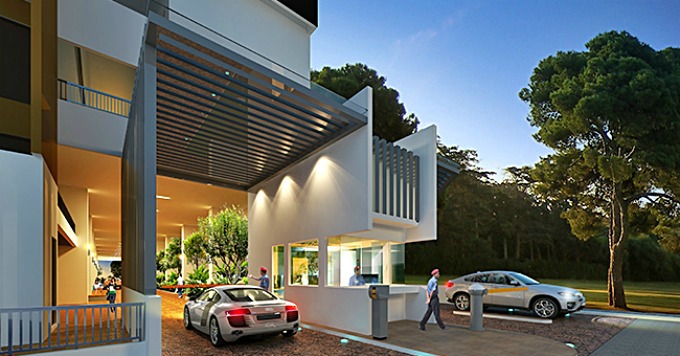Artist Impression of the entrance.