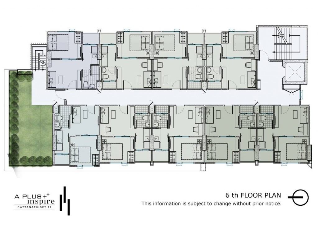 พื้นที่ชั้น 6  จะมีความพิเศษด้วยสวนลอยฟ้า พร้อมมุมพักผ่อนที่รายล้อมไปด้วยธรรมชาติ ช่วยเติมความสดชื่นให้ผู้พักอาศัย