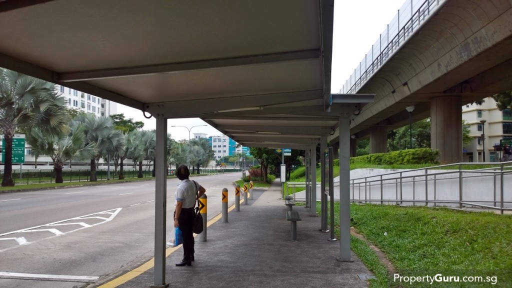 Bus stop along Woodlands Ave 7