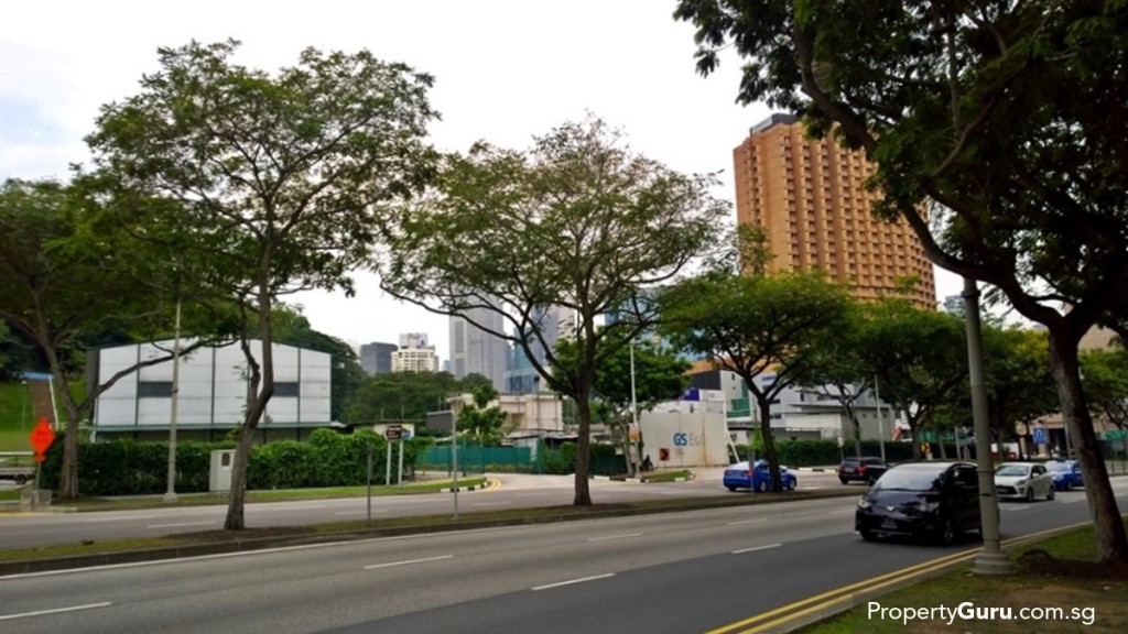 Fort Canning MRT station under construction