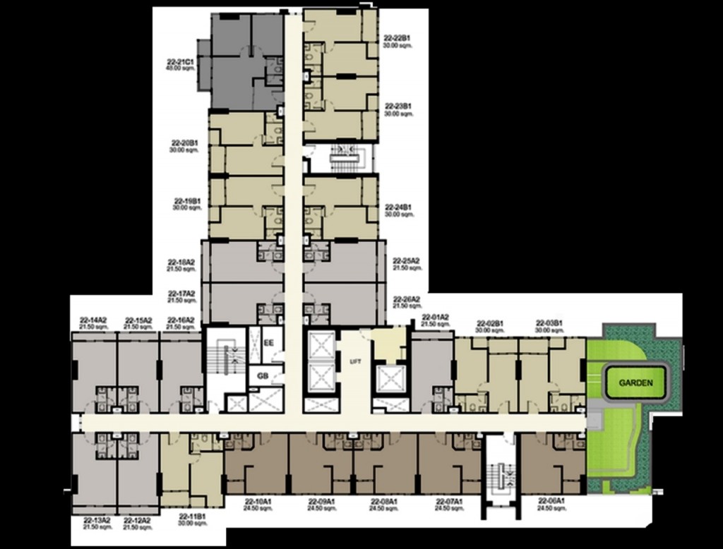 Ideo Wong Sawang Planfloor-22 unit & garden-012