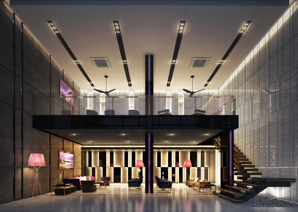 The Living Lobby แบบ Double Volume 