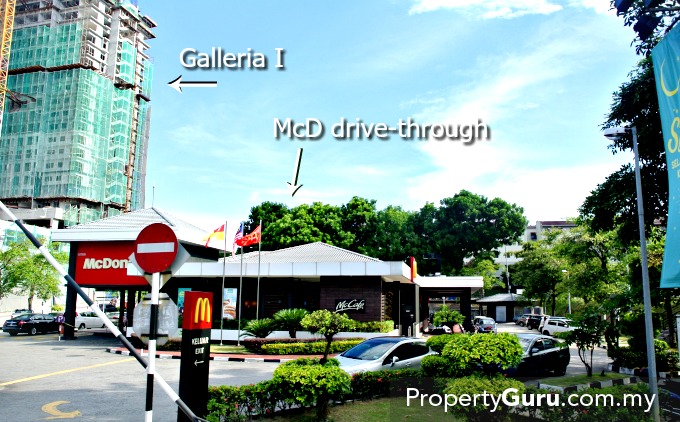 Note the proximity of Galleria to McDonald’s