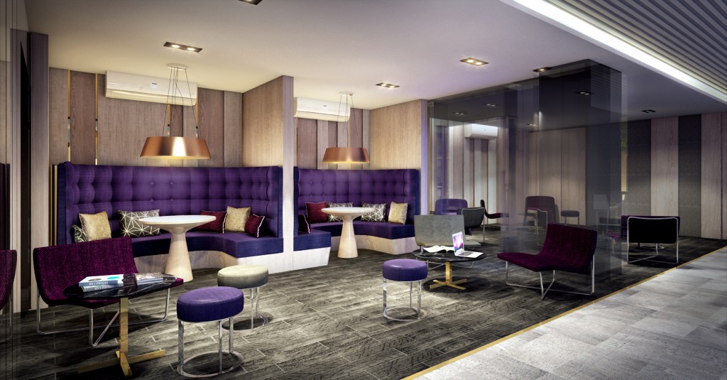 การจัดแต่งของส่วนกลาง “The Club” จะให้บรรยากาศคล้ายกับล็อบบี้ต้อนรับของโรงแรม 