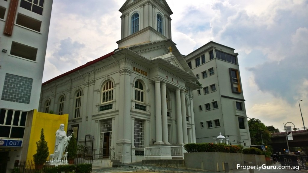 Sacred Heart Church 5 minutes from The Rise