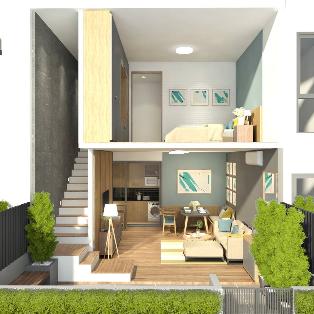 Unit Type E 1 Bed Duplex 69.48 SQ.M.