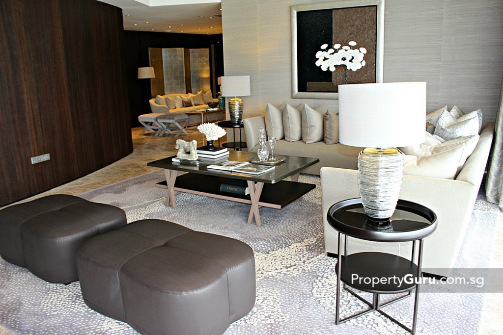 corals at keppel bay view of lounge from living 4 BR