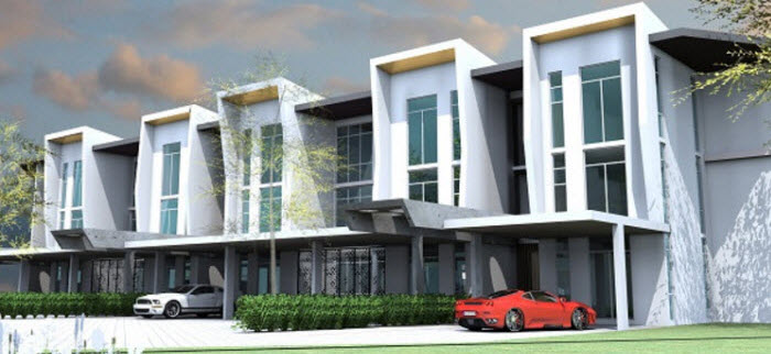 A beautiful illustration of Par 3’s town villas