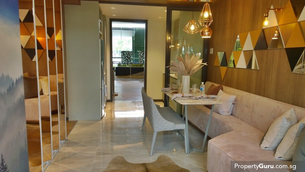 2BR living and kitchen