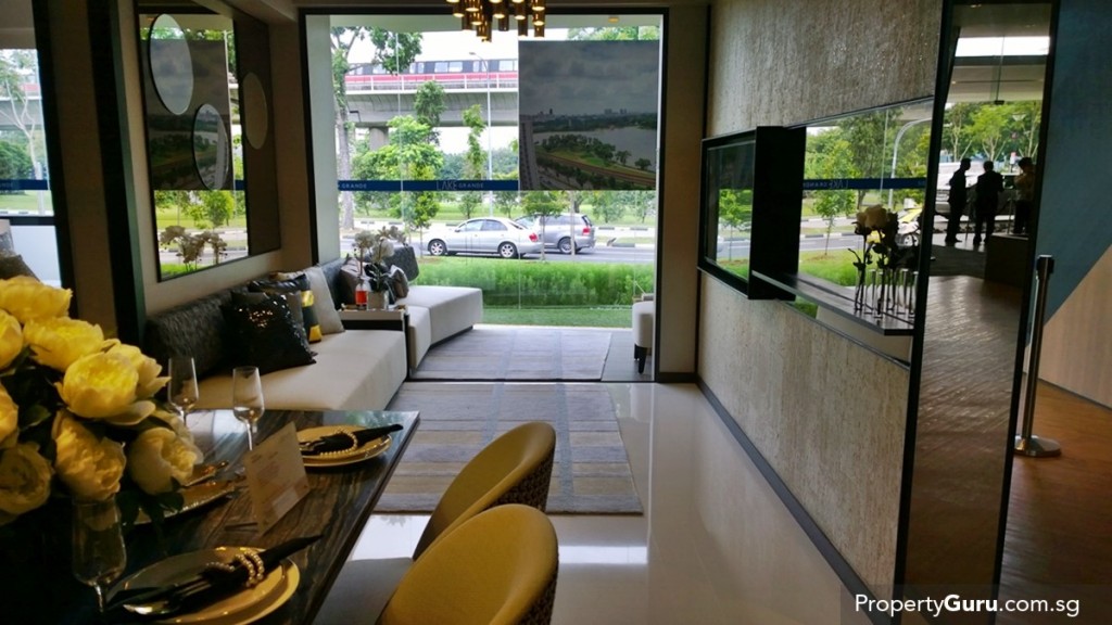 3BR living, dining and balcony