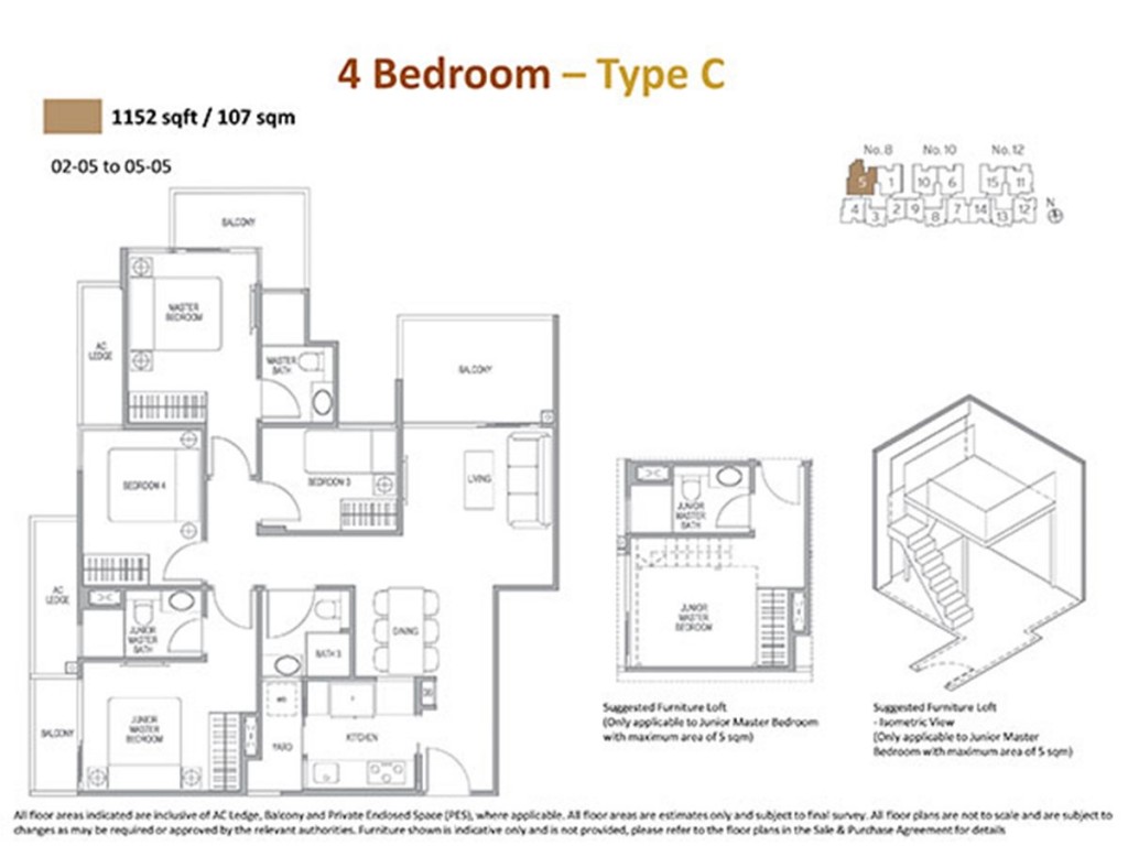 4BR Source: sales brochure