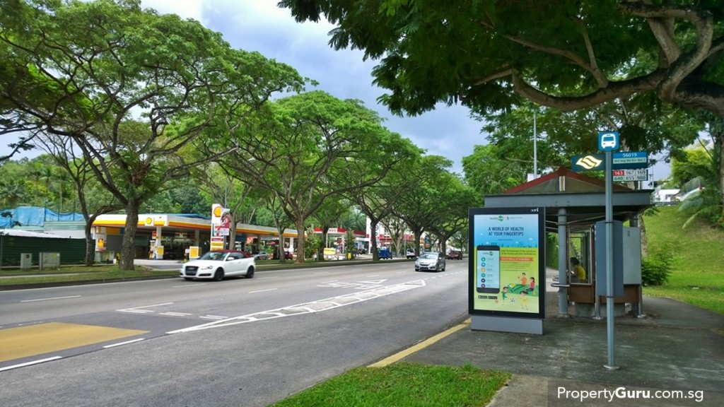 Bus stop opposite Adana with buses that go to Ang Mo Kio, Geylang and Toa Payoh