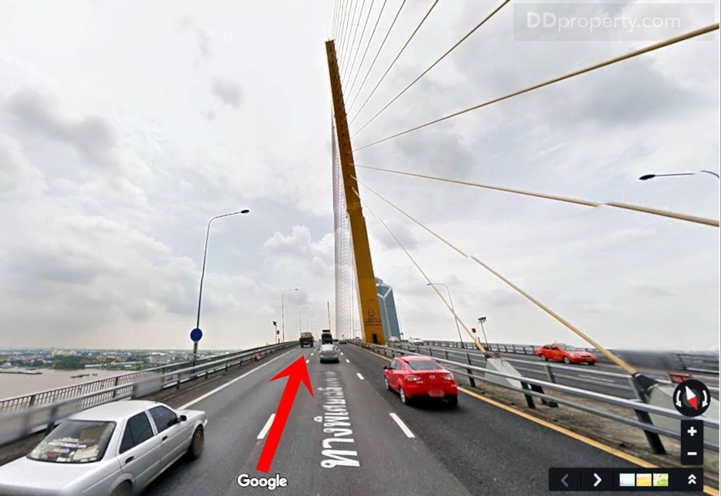 เริ่มจากขึ้นทางด่วนทางพิเศษเฉลิมมหานคร จากนั้นให้ขับรถมุ่งหน้าตรงไปตามไป  ข้ามสะพานพระราม 9 