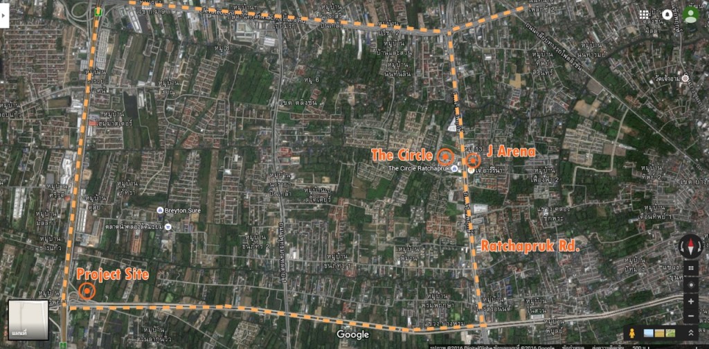 ความสะดวกและแหล่งแฮงก์เอ้าท์ต่างๆ มากมาย รวมถึง คอมมูนิตี้มอลล์หลายแห่ง อาทิ The Circle, The Walk และ The Crystal SB  จากถนนราชพฤกษ์ หากมุ่งหน้าตรงไปก็จะไปบรรจบกับถนนบรมฯอีกครั้งหนึ่ง