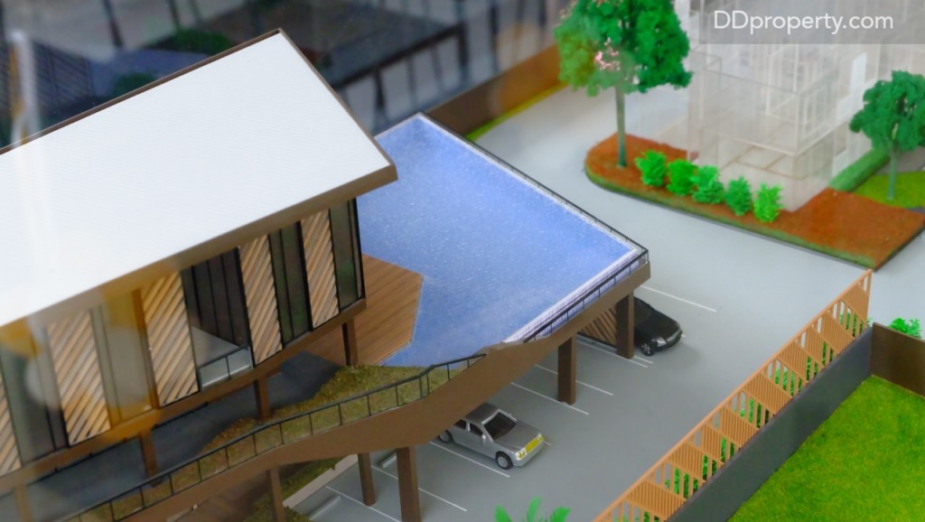 สระว่ายน้ำที่จะตั้งอยู่ ณ ชั้นสองของคลับเฮ้าส์