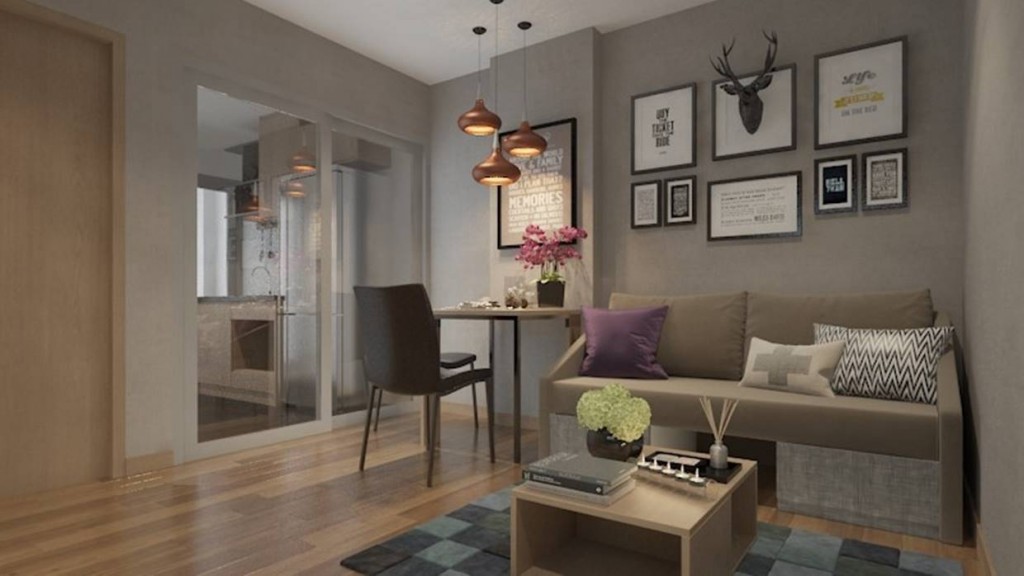 ภาพจำลองภายในห้องนั่งเล่น