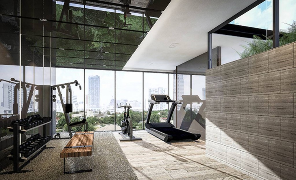 บริเวณชั้น 8 จะเป็นที่ตั้งของห้องฟิตเนส ขนาด 4 x 8 เมตร พร้อมอุปกรณ์ออกกำลังกายแบบมาตรฐาน