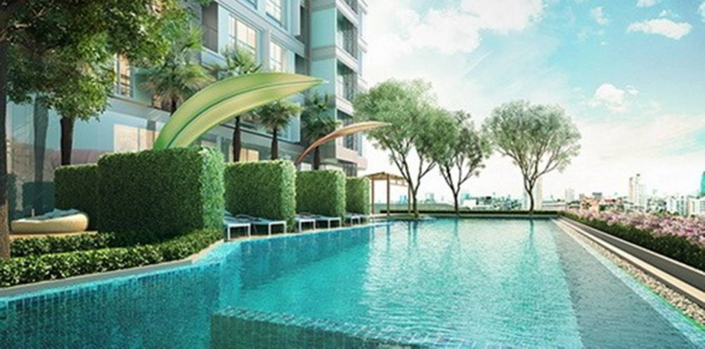 ภาพจำลองสระว่ายน้ำยาว 25 เมตร ของตึก C