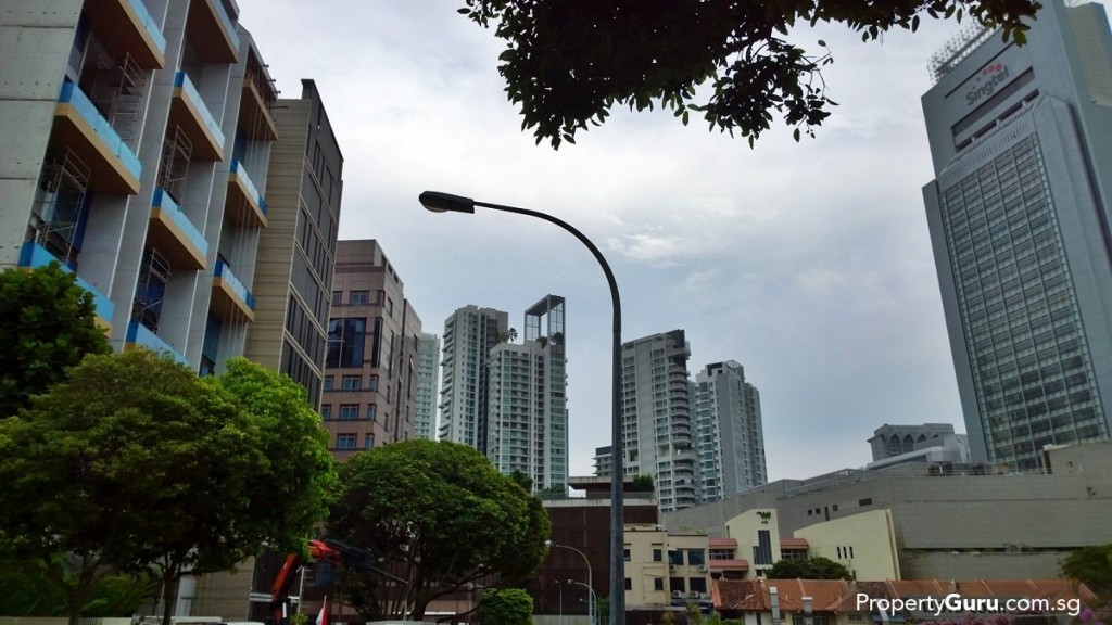 Singtel Building view from Lloyd 65