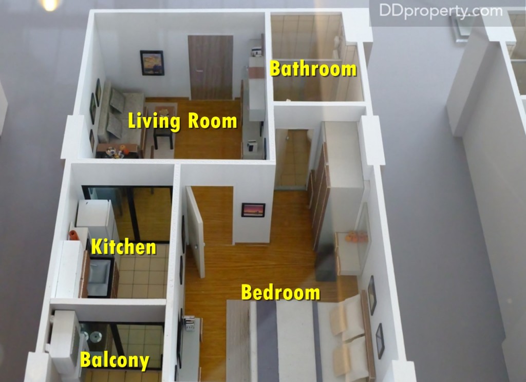 Deluxe Suite ประกอบด้วย 1 ห้องนอน, 1 ห้องน้ำ, 1 ห้องครัว และระเบียงส่วนตัว