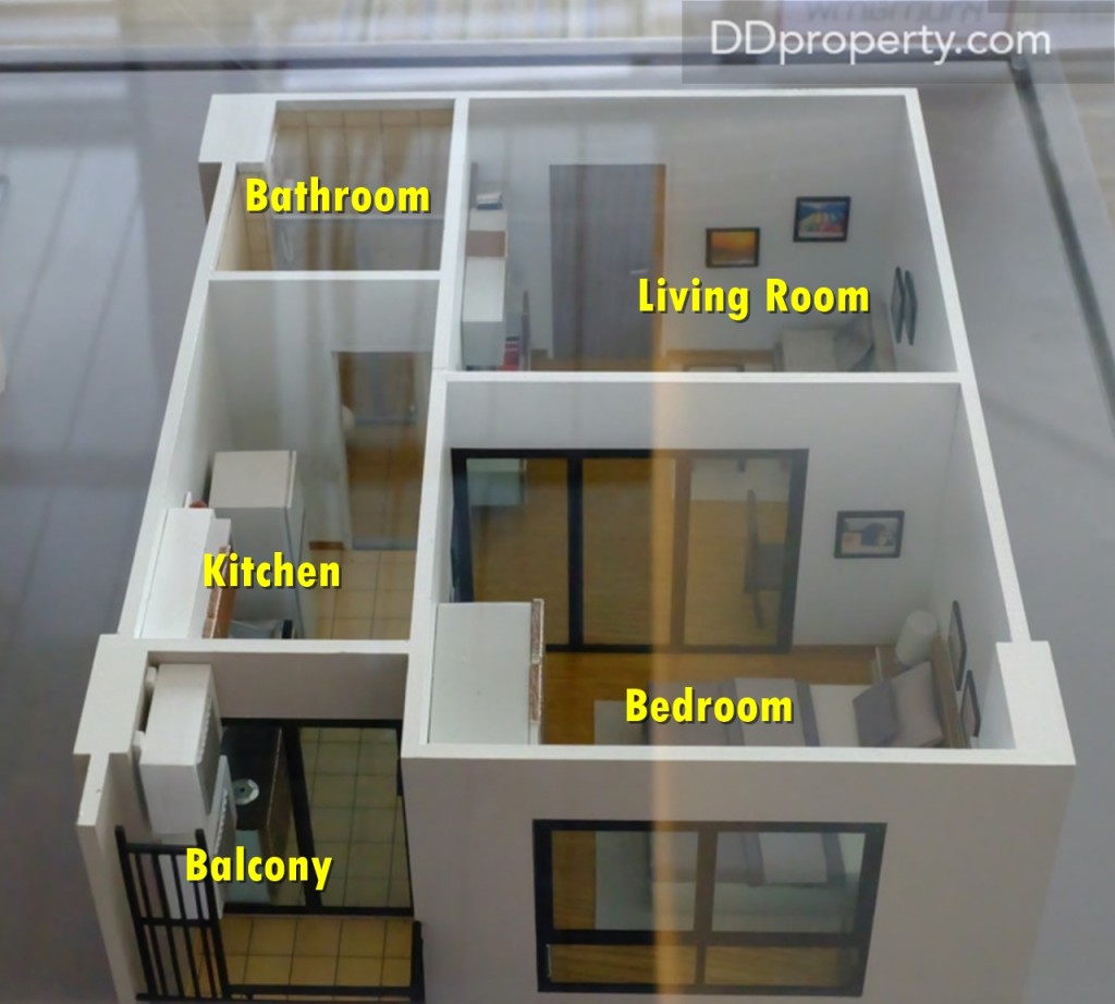 Executive Suite ประกอบด้วย 1 ห้องนอน, 1 ห้องน้ำ, 1 ห้องครัว และ ระเบียงส่วนตัว