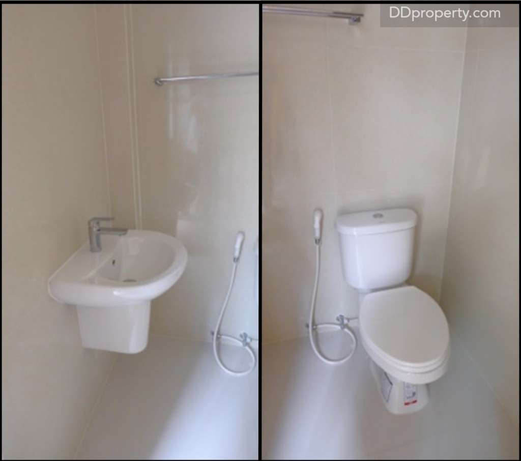 สุขภัณฑ์ที่มอบให้ในห้องแม่บ้าน จะเป็น spec มาตรฐานของแบรนด์ Cotto