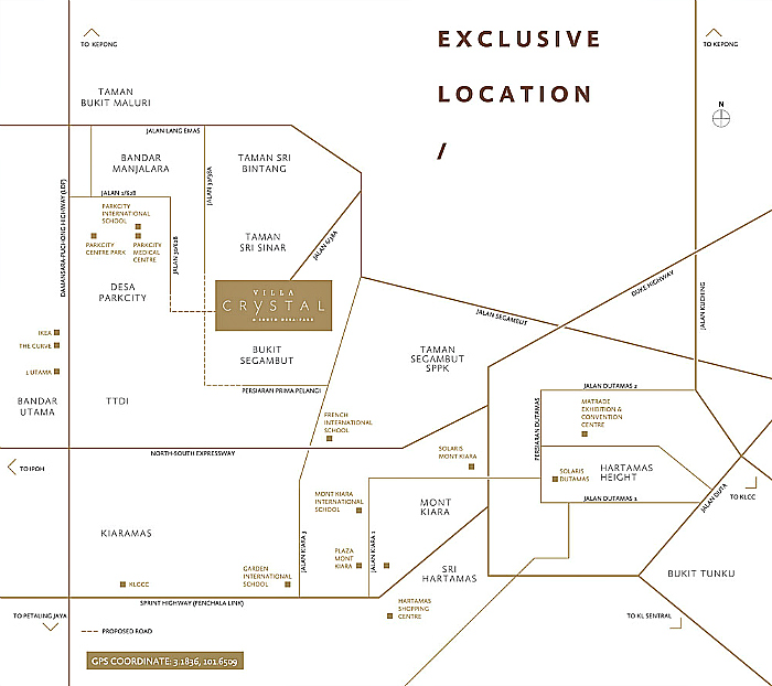 Villa Crystal - Location