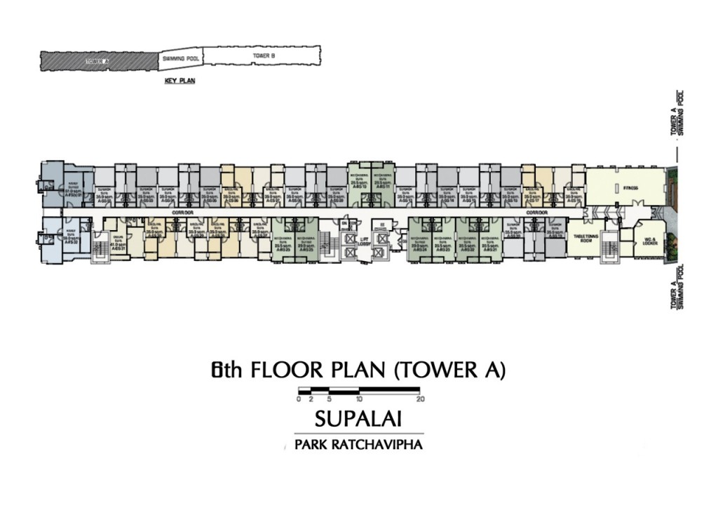 supalai park ratchavipha Plan2 6th FLOOR PLAN (TOWER A)-002