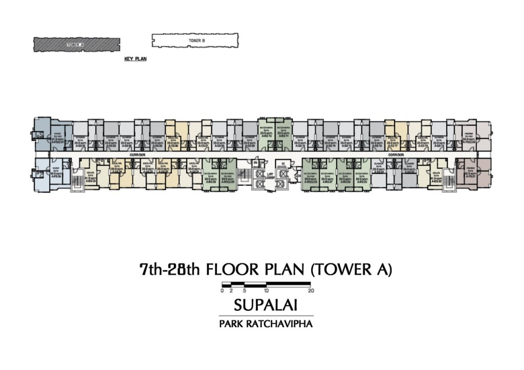 supalai park ratchavipha Plan3 7th-28th FLOOR PLAN (TOWER A)-003