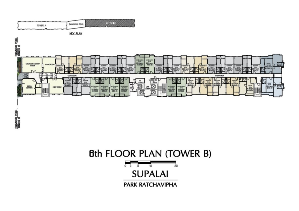 supalai park ratchavipha Plan6th FLOOR PLAN (TOWER B)-005
