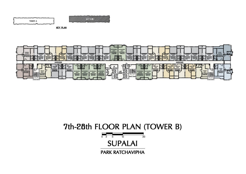 supalai park ratchavipha Plan7th-28th FLOOR PLAN (TOWER B)-006