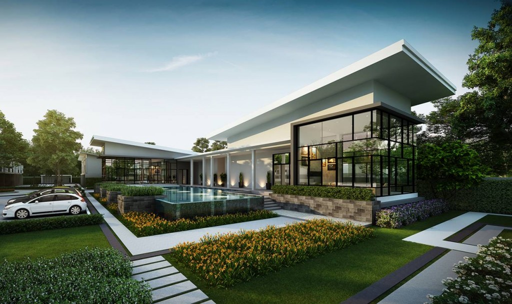 ภาพจำลองคลับเฮาส์ของโครงการ