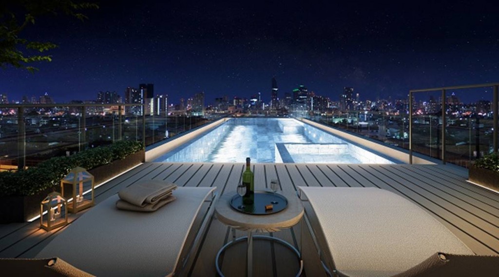 ภาพจำลอง Panoranic View Swimming Pool ขนาด 15 x 4.5 เมตร พร้อมพื้นที่สวนขนาด 430 เมตร