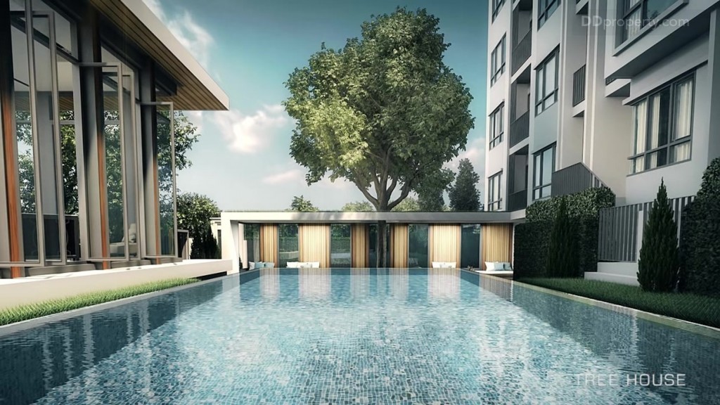 สระว่ายน้ำ 1 สระ ระบบเกลือ ขนาด 5 x 15 เมตร ลึก 1.2 เมตร