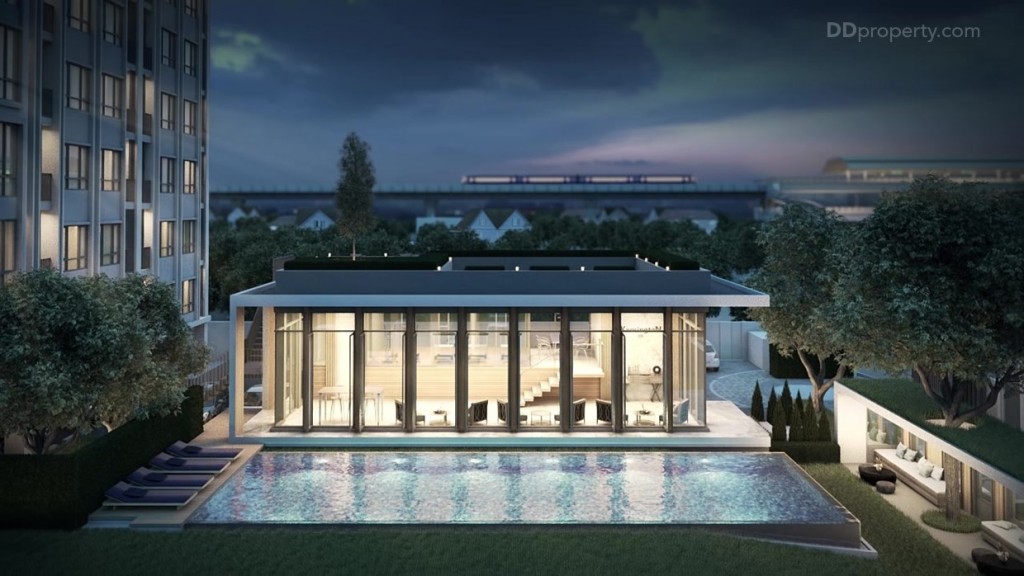 ภาพจำลองพื้นที่สาวนกลางของโครงการ