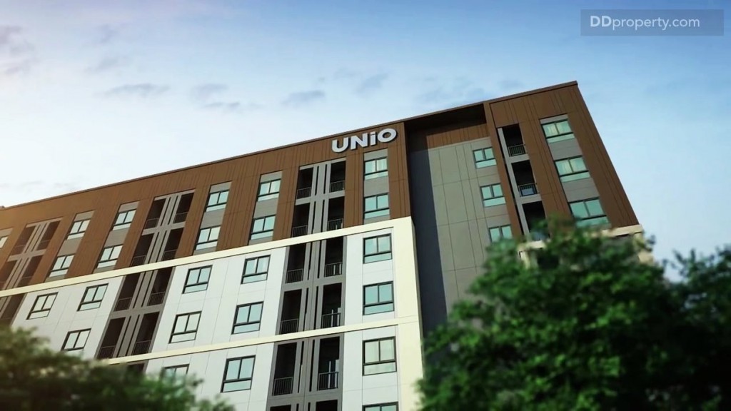 ภาพจำลองการใช้สีและดีไซน์ตัวอาคารสไตล์โมเดิร์น