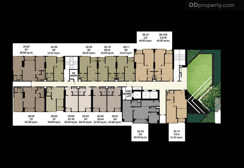Ideo Pahon Chatujak - Plan3 floor-28-003