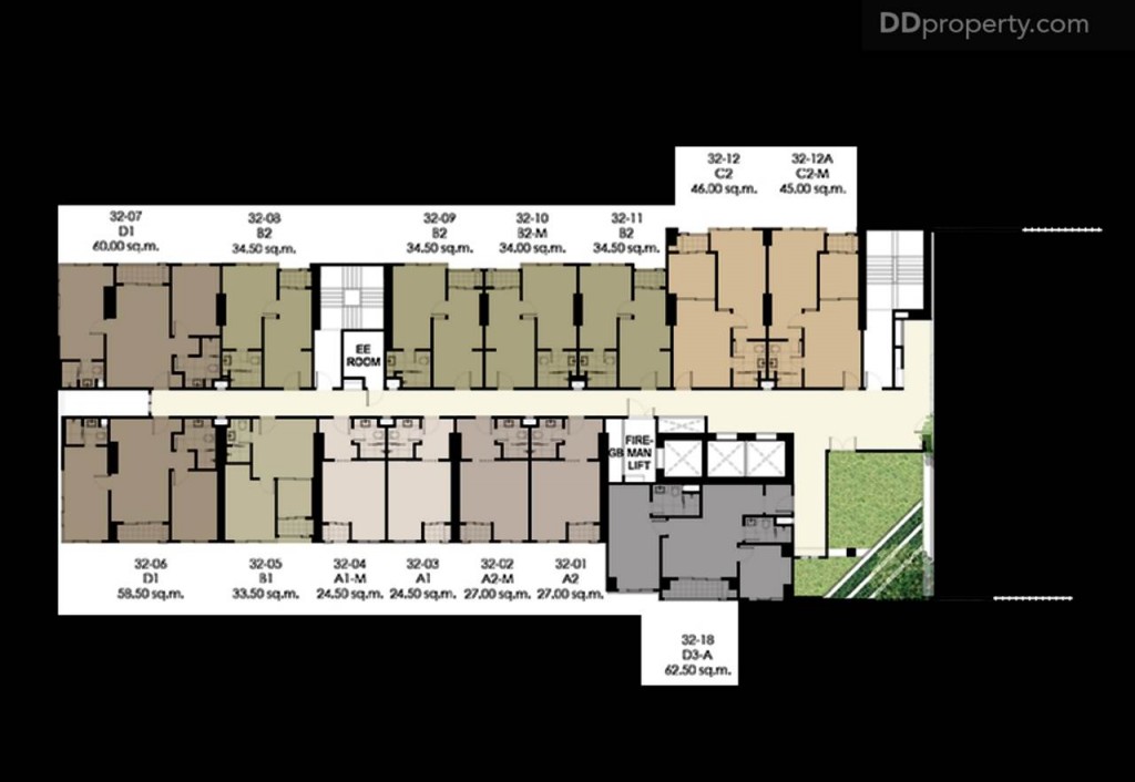 Ideo Pahon Chatujak - Plan5 floor-32-005