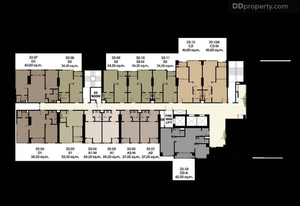 Ideo Pahon Chatujak - Plan6 floor-33-006