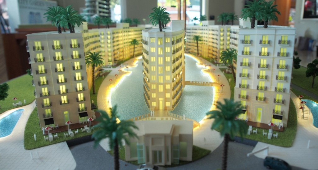 Gigantic crystal-clear artificial lake