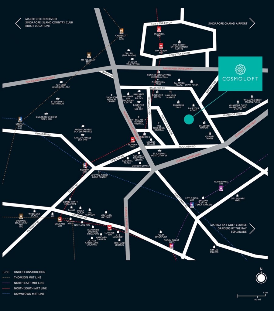 Source: developer brochure / City Suites (CosmoLoft) location