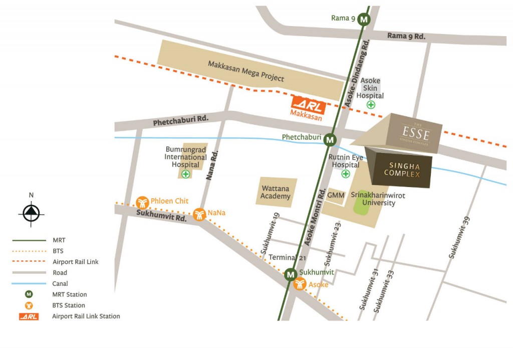 THE ESSE at SINGHA COMPLEX map