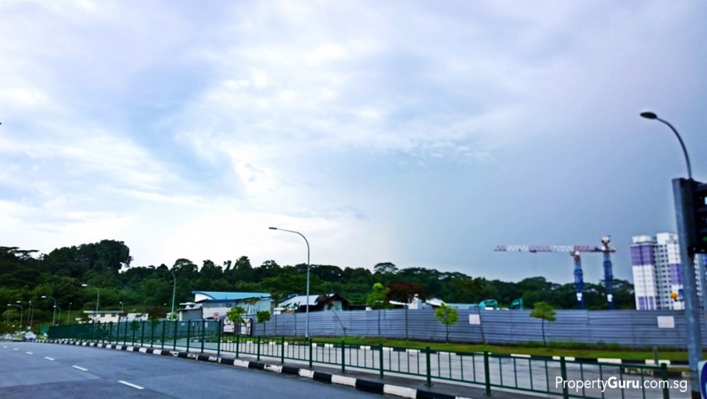 iNz Construction site and beyond that is the future Tengah Forest Town