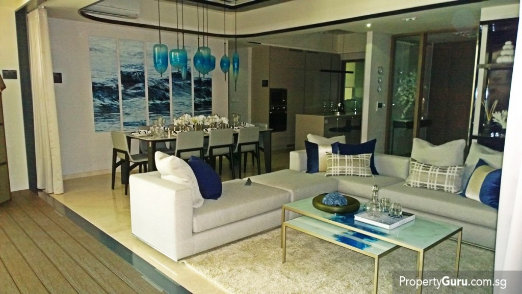 Seaside 4BR living from balcony