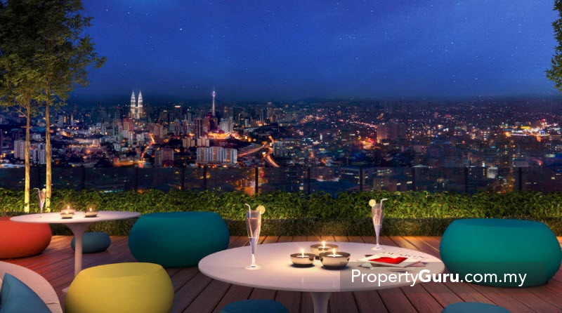 A captivating view of the surrounding city skylines from The Era’s Moon Deck