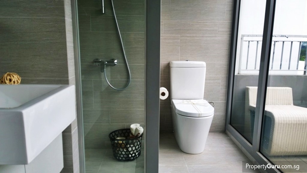 Attic attached bathroom