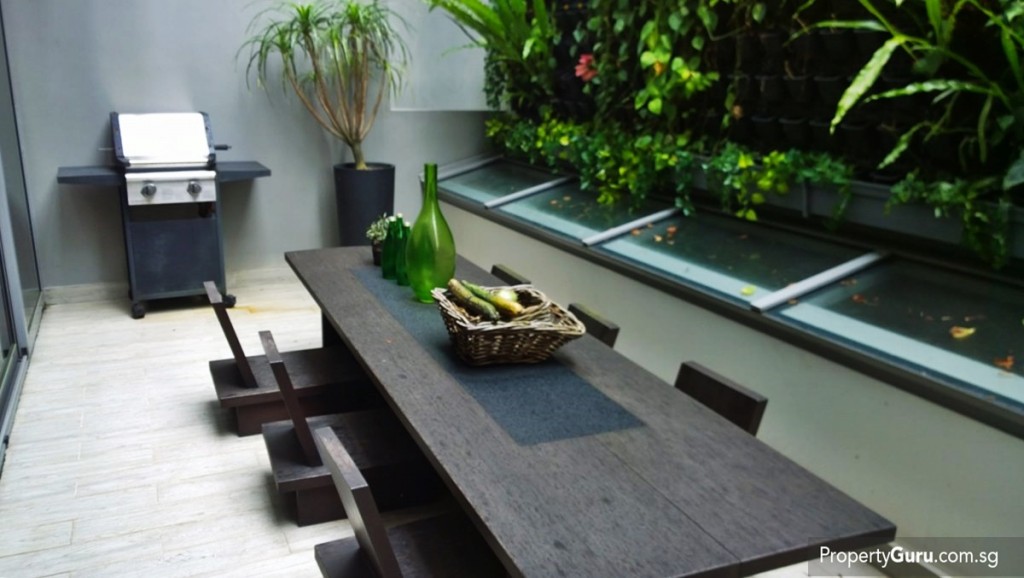 Outdoor BBQ terrace on 2nd storey